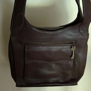 Large Fossil shoulder bag brown